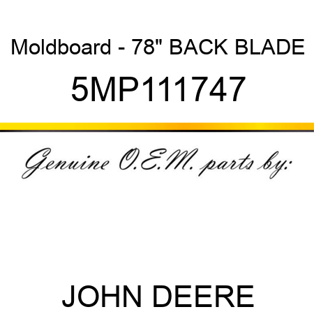 Moldboard - 78