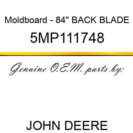 Moldboard - 84