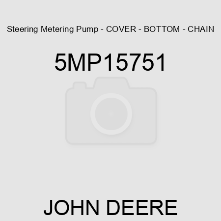 Steering Metering Pump - COVER - BOTTOM - CHAIN 5MP15751