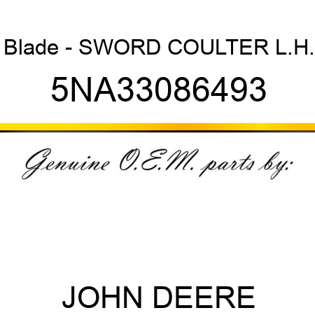 Blade - SWORD COULTER, L.H. 5NA33086493