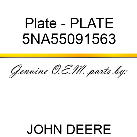 Plate - PLATE 5NA55091563