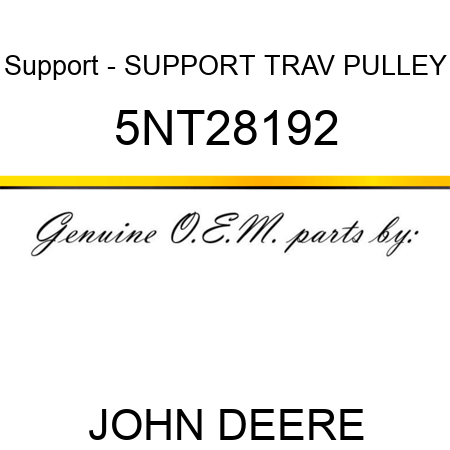 Support - SUPPORT TRAV PULLEY 5NT28192