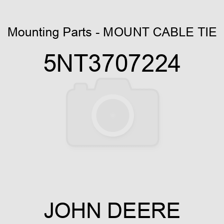 Mounting Parts - MOUNT CABLE TIE 5NT3707224