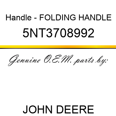 Handle - FOLDING HANDLE 5NT3708992