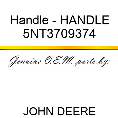 Handle - HANDLE 5NT3709374