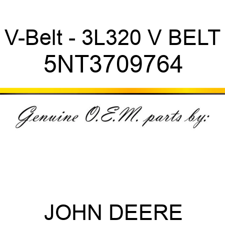 V-Belt - 3L320 V BELT 5NT3709764