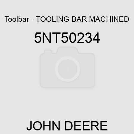 Toolbar - TOOLING BAR MACHINED 5NT50234