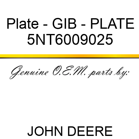 Plate - GIB - PLATE 5NT6009025