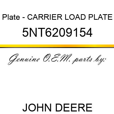 Plate - CARRIER LOAD PLATE 5NT6209154