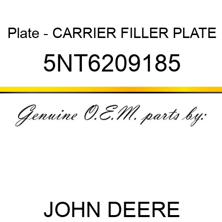 Plate - CARRIER FILLER PLATE 5NT6209185