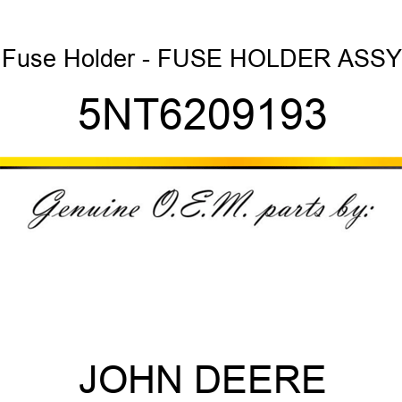 Fuse Holder - FUSE HOLDER ASSY 5NT6209193