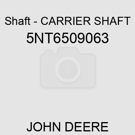 Shaft - CARRIER SHAFT 5NT6509063
