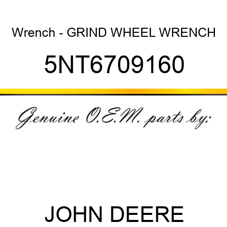 Wrench - GRIND WHEEL WRENCH 5NT6709160