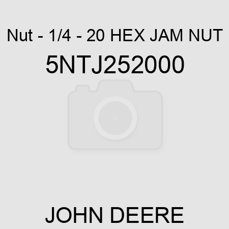 Nut - 1/4 - 20 HEX JAM NUT 5NTJ252000