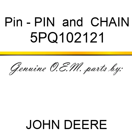 Pin - PIN & CHAIN 5PQ102121