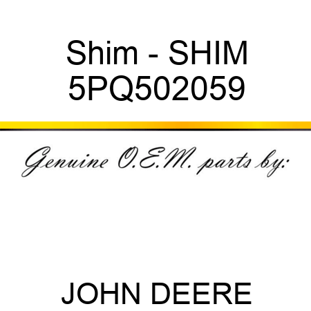 Shim - SHIM 5PQ502059