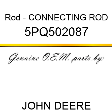 Rod - CONNECTING ROD 5PQ502087