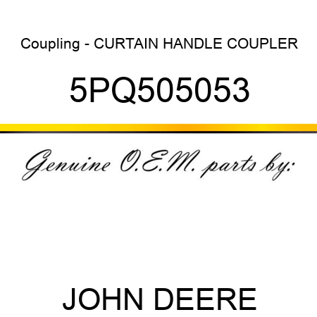 Coupling - CURTAIN HANDLE COUPLER 5PQ505053