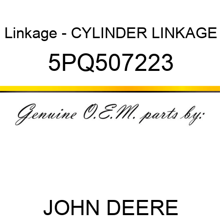 Linkage - CYLINDER LINKAGE 5PQ507223