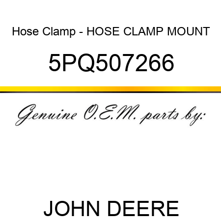 Hose Clamp - HOSE CLAMP MOUNT 5PQ507266