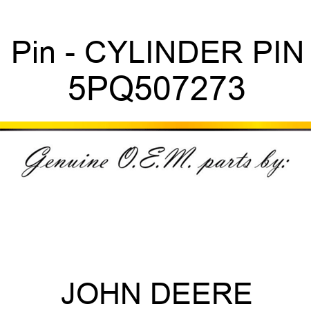 Pin - CYLINDER PIN 5PQ507273