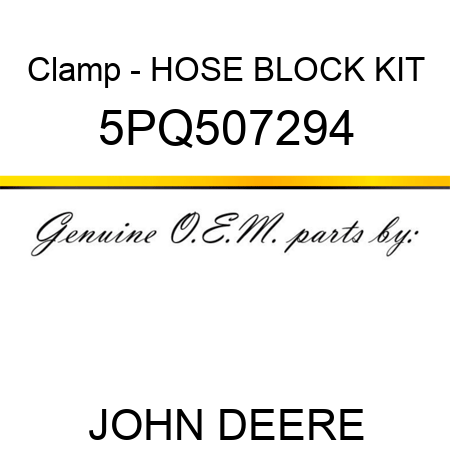 Clamp - HOSE BLOCK KIT 5PQ507294