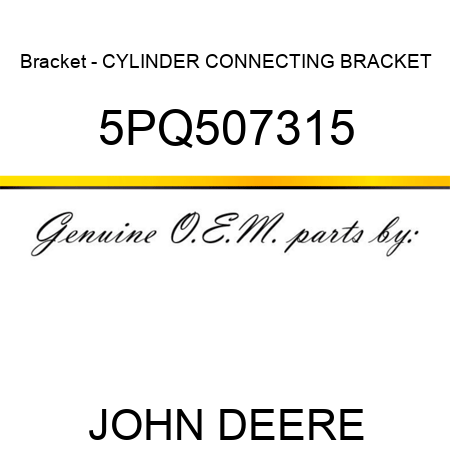 Bracket - CYLINDER CONNECTING BRACKET 5PQ507315
