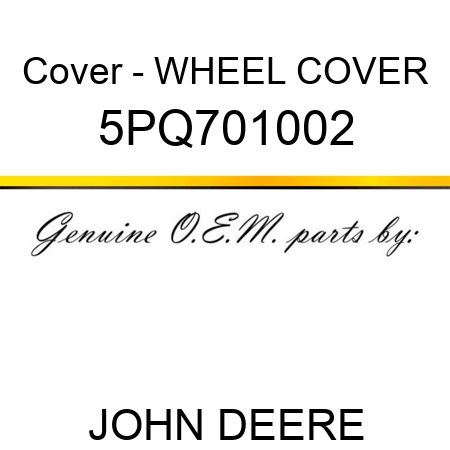 Cover - WHEEL COVER 5PQ701002