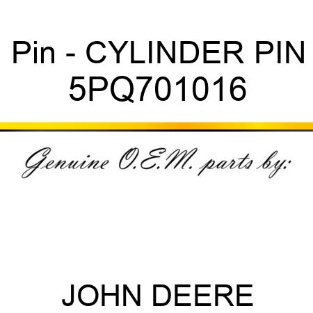 Pin - CYLINDER PIN 5PQ701016
