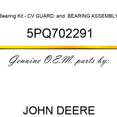 Bearing Kit - CV GUARD & BEARING ASSEMBLY 5PQ702291