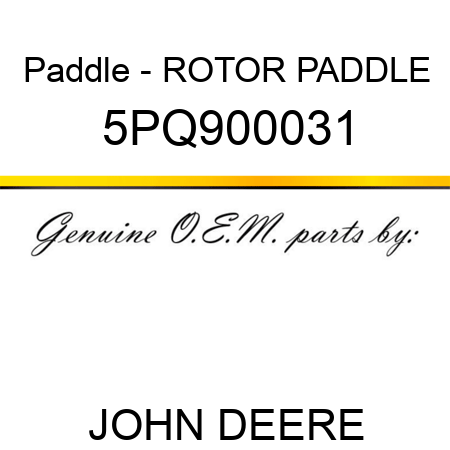 Paddle - ROTOR PADDLE 5PQ900031