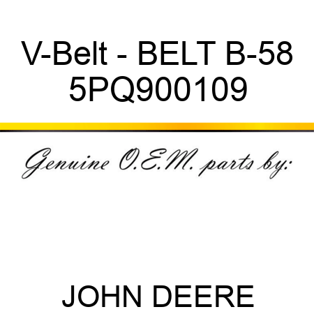 V-Belt - BELT, B-58 5PQ900109