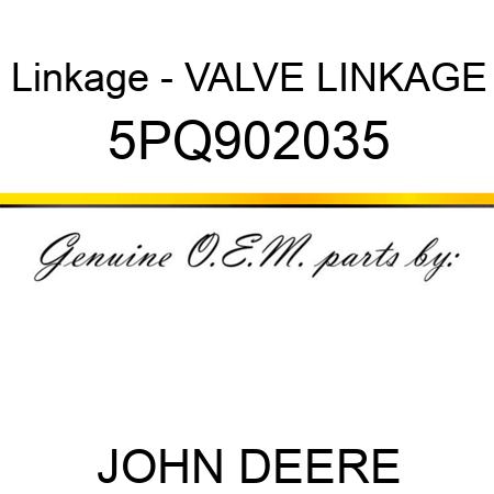 Linkage - VALVE LINKAGE 5PQ902035