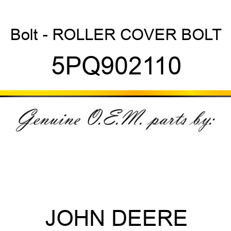 Bolt - ROLLER COVER BOLT 5PQ902110