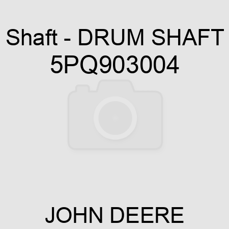 Shaft - DRUM SHAFT 5PQ903004