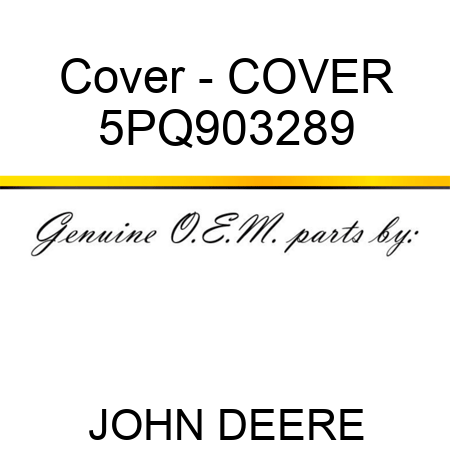 Cover - COVER 5PQ903289