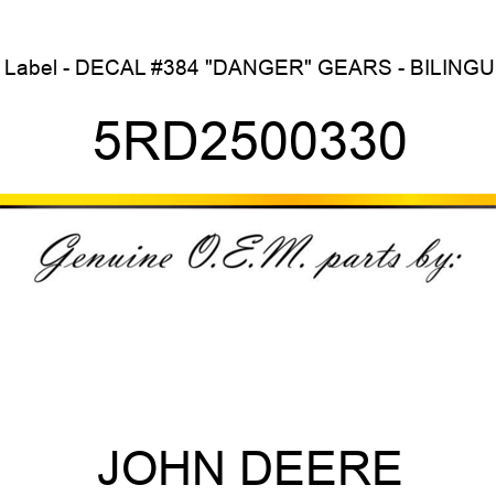 Label - DECAL #384 