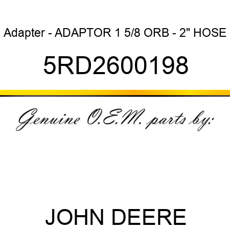 Adapter - ADAPTOR 1 5/8 ORB - 2