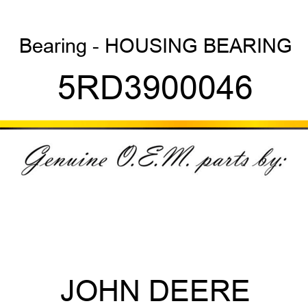 Bearing - HOUSING BEARING 5RD3900046