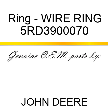 Ring - WIRE RING 5RD3900070