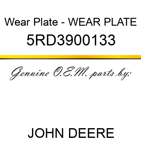Wear Plate - WEAR PLATE 5RD3900133