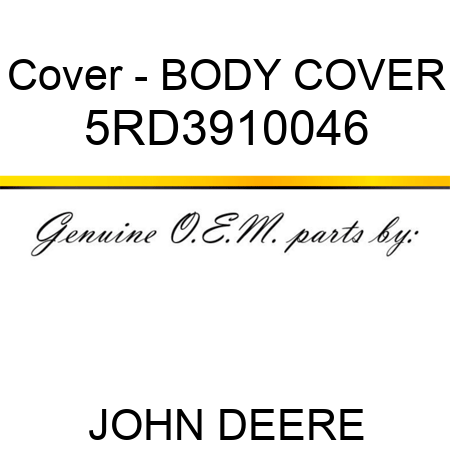 Cover - BODY COVER 5RD3910046
