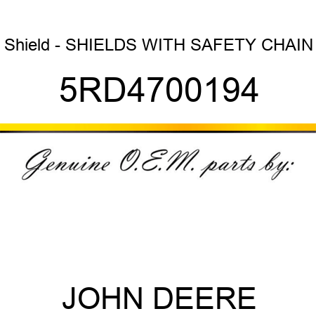 Shield - SHIELDS WITH SAFETY CHAIN 5RD4700194