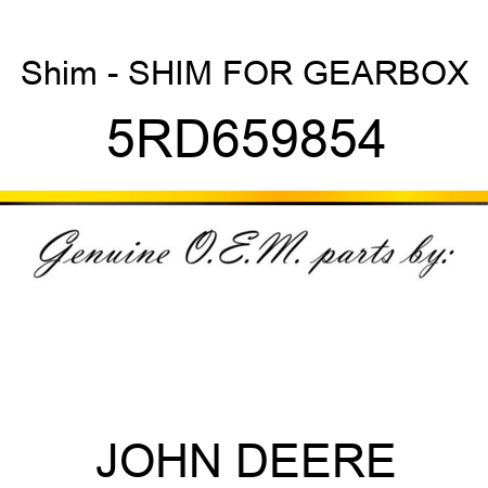 Shim - SHIM FOR GEARBOX 5RD659854