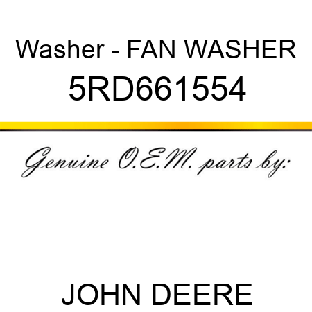Washer - FAN WASHER 5RD661554