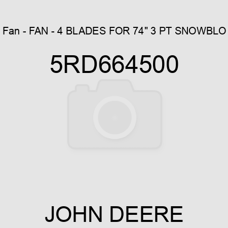 Fan - FAN - 4 BLADES FOR 74