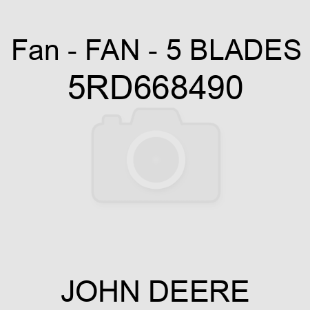 Fan - FAN - 5 BLADES 5RD668490