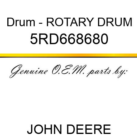 Drum - ROTARY DRUM 5RD668680