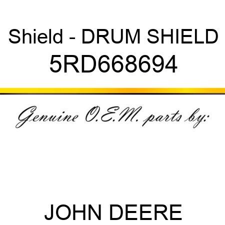 Shield - DRUM SHIELD 5RD668694