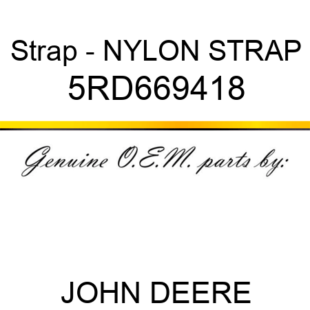 Strap - NYLON STRAP 5RD669418